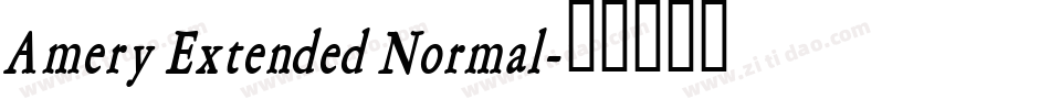 Amery Extended Normal字体转换